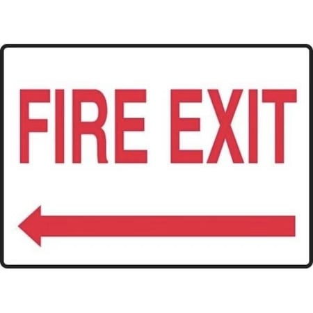 Accuform Exit Sign, Adhesive Poly, 10 in W, 7 in H MEXT592VS